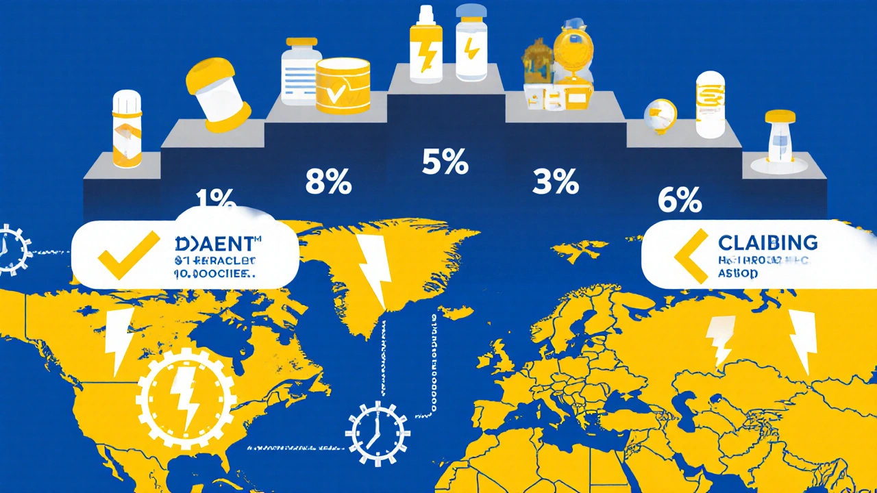Global map showing U.S. approval speed vs. EU delays, with three tiers of pharmaceutical innovation
