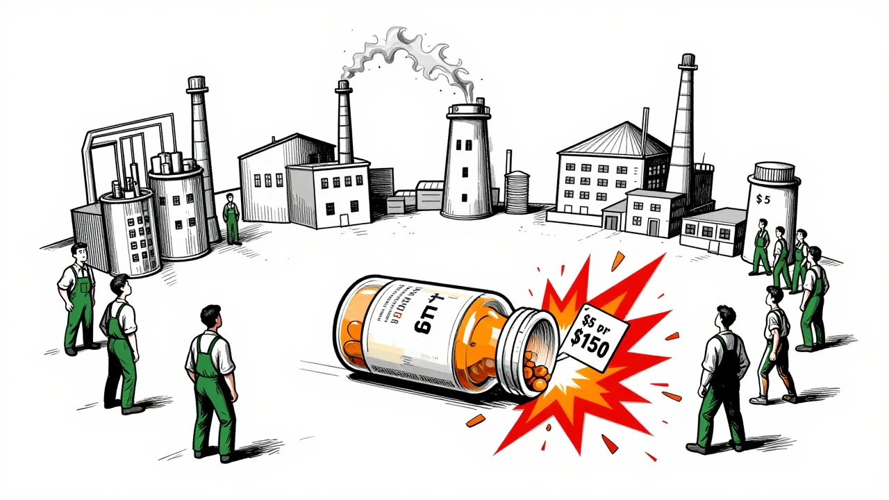 One pill bottle with exploding price tag as other manufacturers disappear