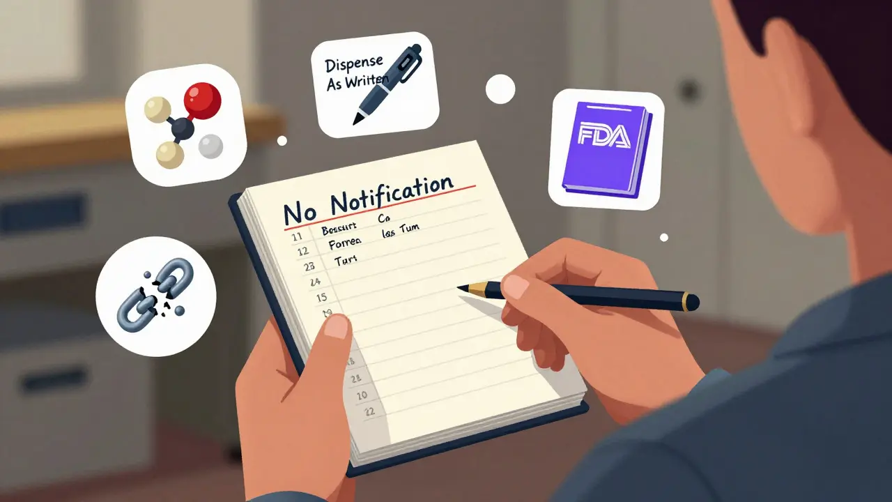 Patient holding medication logbook surrounded by legal and pharmaceutical icons