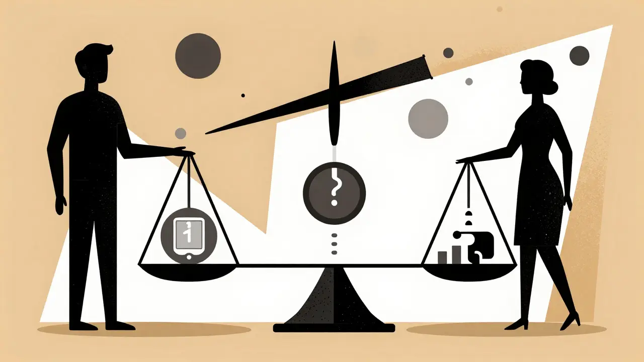Geometric illustration representing diabetes management and health balance