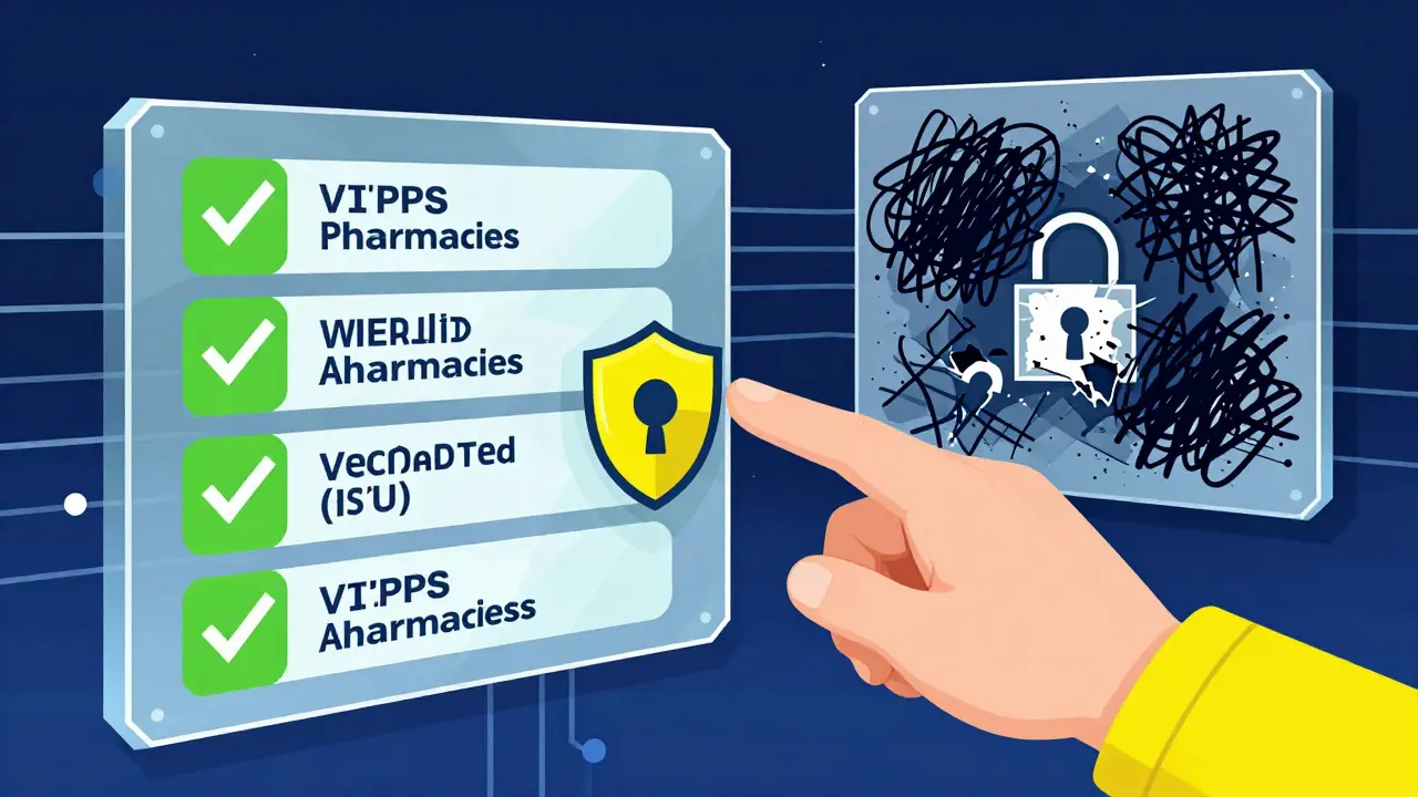 Choosing safe online pharmacy vs scam sites